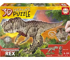 EDUCA 3D puzzle T-Rex / 82 dílků / od 6 let