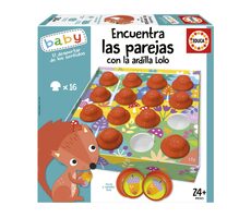EDUCA Baby Hledej dvojice s veverkou Lolo / 16 dílků / od 2 let