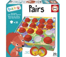 EDUCA Baby Hledej dvojice s veverkou Lolo / 16 dílků / od 2 let