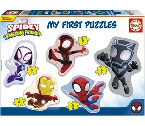 EDUCA Baby puzzle Spidey a jeho úžasní přátelé 5v1 (3-5 dílků) / 19 dílků / od 2 let