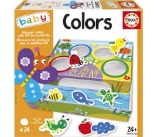 EDUCA Baby Třídění barev s motýlem Gillem / 4x6 dílků / od 2 let