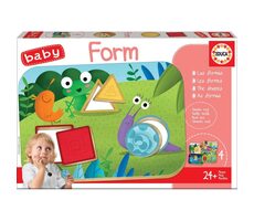 EDUCA Baby vkládačka Barevné tvary / 18 dílků / od 2 let