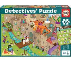 EDUCA Detektivní puzzle Hrad / 50 dílků / od 4 let