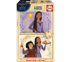 EDUCA Dřevěné puzzle Přání / 2x25 dílků / od 3 let 