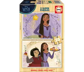 EDUCA Dřevěné puzzle Přání / 2x25 dílků / od 3 let 