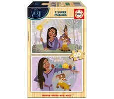 EDUCA Dřevěné puzzle Přání / 2x50 dílků / od 4 let
