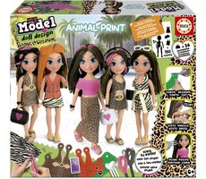 EDUCA Kreativní sada My Model Doll Design: Divoké princezny / od 6 let