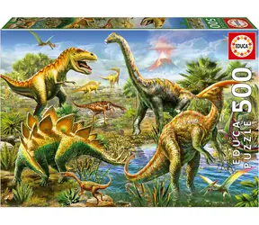 EDUCA Puzzle Jurské hřiště / 500 dílků / od 11 let