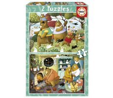 EDUCA Puzzle Lesní příběhy / 2x20 dílků / od 3 let