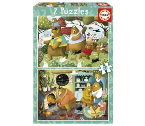 EDUCA Puzzle Lesní příběhy / 2x20 dílků / od 3 let