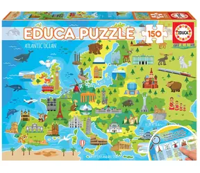 EDUCA Puzzle Mapa Evropy / 150 dílků / od 6 let