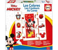 EDUCA Puzzle Mickey a přátelé: Učíme se barvy / 6x7 dílků / od 3 let