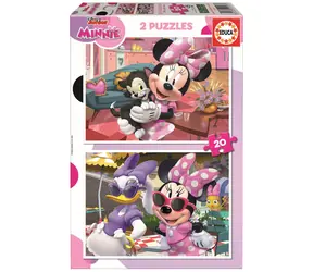EDUCA Puzzle Minnie / 2x20 dílků / od 3 let