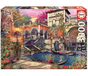 EDUCA Puzzle Námluvy v Benátkách / 3000 dílků / od 14 let