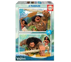 EDUCA Puzzle Odvážná Vaiana / 2x48 dílků / od 3 let