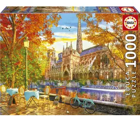 EDUCA Puzzle Podzimní Notre Dame / 1000 dílků / od 14 let