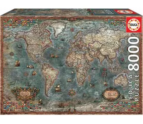 EDUCA Puzzle Politická mapa světa / 8000 dílků / od 14 let
