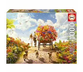 EDUCA Puzzle Rozvoz květin / 1000 dílků / od 14 let