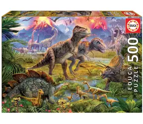 EDUCA Puzzle Setkání dinosaurů / 500 dílků / od 10 let