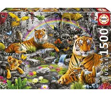 EDUCA Puzzle Skvělá džungle / 1500 dílků / od 14 let
