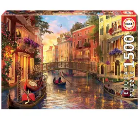 EDUCA Puzzle Soumrak v Benátkách / 1500 dílků / od 14 let