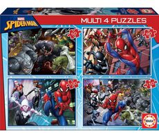 EDUCA Puzzle Spiderman 4v1 / (50 & 80 & 100 & 150 dílků) / od 5 let