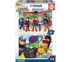 EDUCA Puzzle Spidey a jeho úžasní přátelé / 2x20 dílků / od 3 let