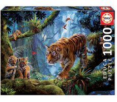 EDUCA Puzzle Tygři na stromě / 1000 dílků / od 14 let