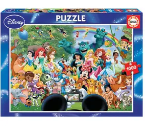EDUCA Puzzle Úžasný svět Disney II / 1000 dílků / od 14 let