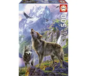 EDUCA Puzzle Vlci ve skalách / 500 dílků / od 11 let