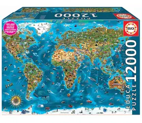 EDUCA Puzzle Zázraky světa / 12000 dílků / od 14 let