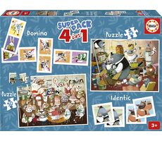 EDUCA Soubor her Lesní příběhy 4v1 / od 3 let