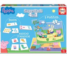 EDUCA Soubor her Prasátko Peppa 4v1 / od 3 let
