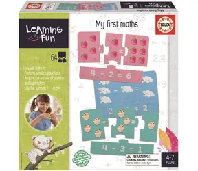 EDUCA Vzdělávací puzzle a hra Learning is Fun: Moje první matematika / 64 dílků / od 4 let