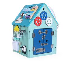 2Kids Toys Activity board Domeček modrý / od 3 let