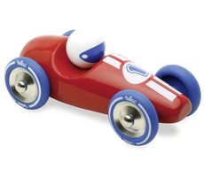 Vilac Závodní auto GM červené s modrými koly / od 2 let