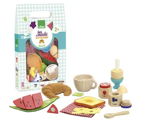 Vilac Dřevěný snídaňový set / od 2 let
