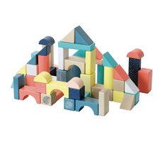 Vilac Dřevěné kostky barevné Canopée 54 ks / od 2 let