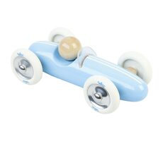 Vilac Dřevěné auto velké Grand prix vintage světle modré / od 2 let