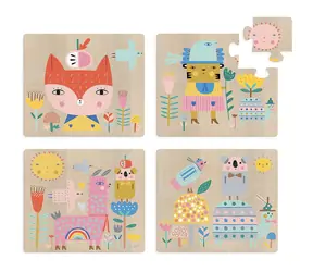 Vilac Dřevěné puzzle rozvíjející se příběh / od 2 let