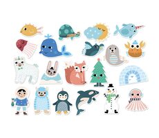 Vilac Dřevěné magnetky Iceland / od 2 let