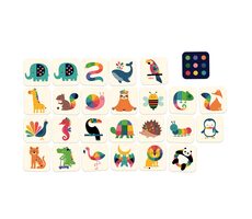 Vilac Dřevěné pexeso duhová zvířátka / od 2 let