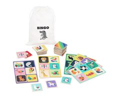 Vilac Dřevěné bingo duhová zvířata / od 2 let