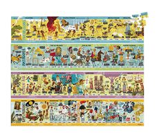 Vilac Velké dřevěné puzzle historie / od 3 let
