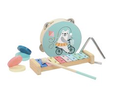 Vilac Dřevěný muzikální set medvídek / od 3 let