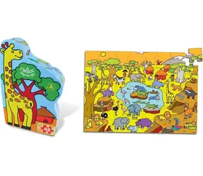 Vilac Dřevěné puzzle Savana / od 4 let