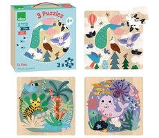 Vilac Dřevěné puzzle Moře země vzduch / od 4 let