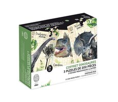 Vilac Sada 3 puzzle dinosaurů / od 5 let