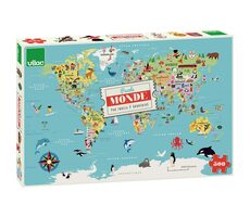 Vilac Puzzle Mapa světa 500 dílků / od 8 let