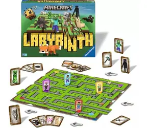 Ravensburger Minecraft Labyrinth / Délka hry: 20 minut / Počet hráčů: 2-4 / od 7 let